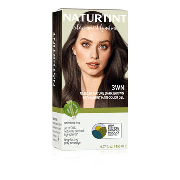 Naturtint 3WN Radiant Nature Marrón Oscuro, vertido de botella para aplicación fácil en casa.