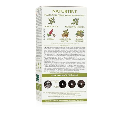 Mezcla cremosa de color Naturtint 3WN Radiant Nature para tono natural y duradero.