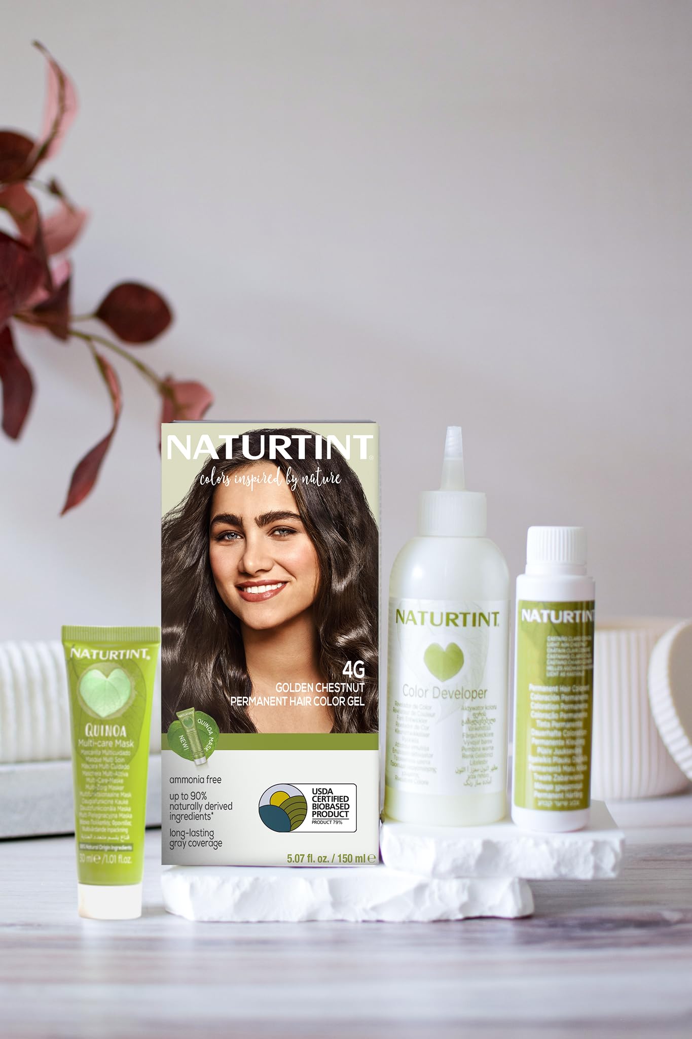 Naturtint 4G Castaño Dorado aplicador: aplicación fácil y limpia en casa