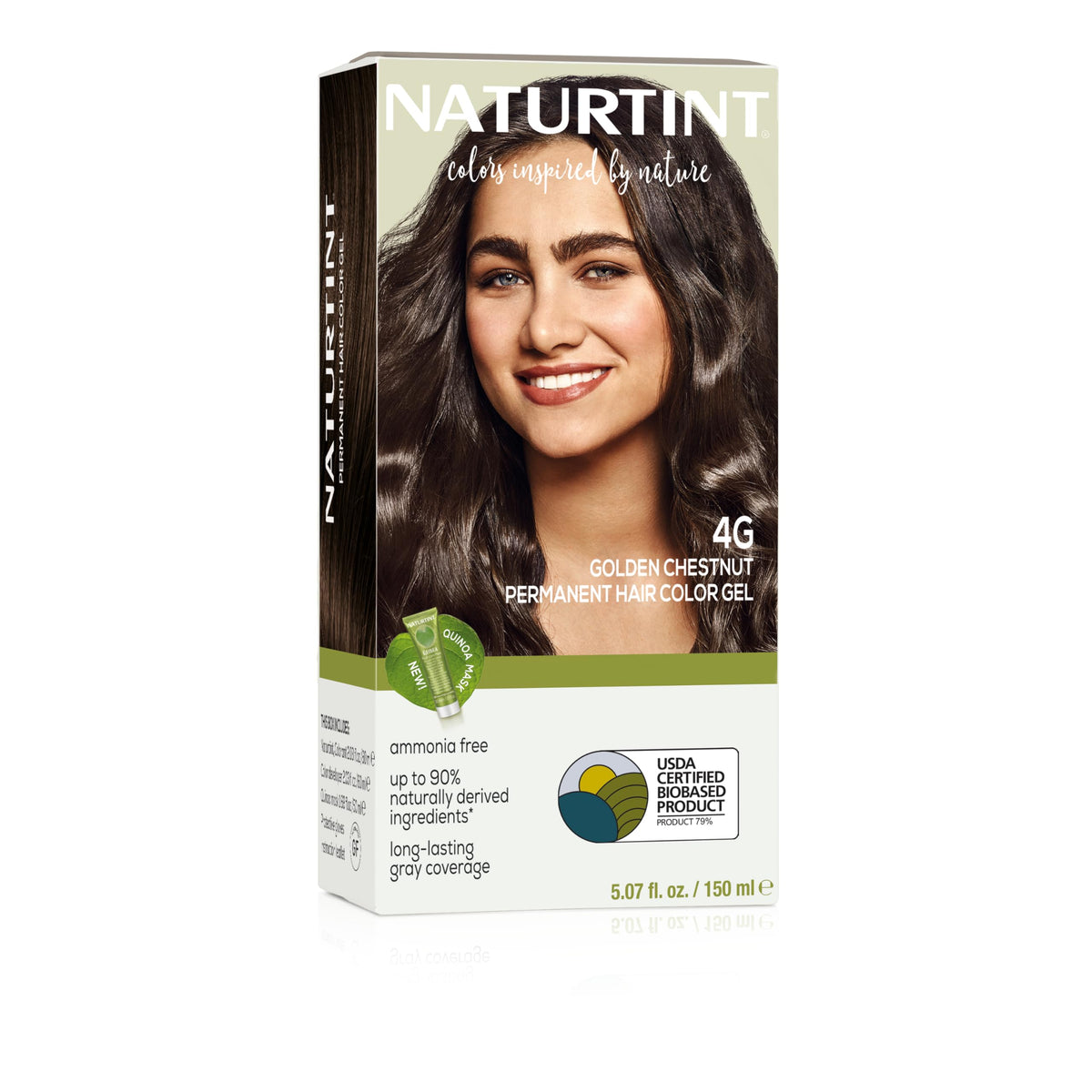 Naturtint 4G Castaño Dorado bote: cobertura de canas sin amoníaco