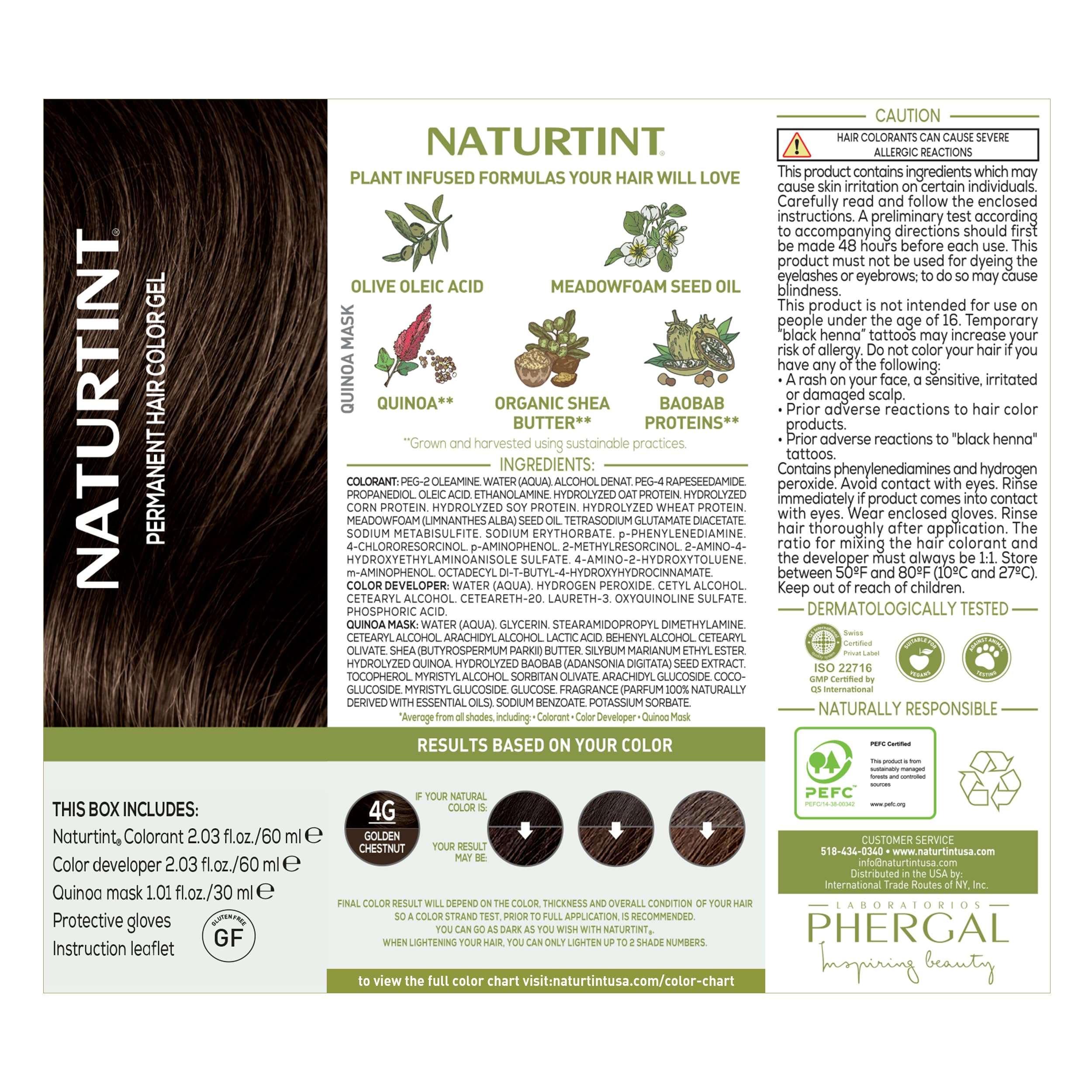 Naturtint 4G Castaño Dorado cobertura de canas duradera