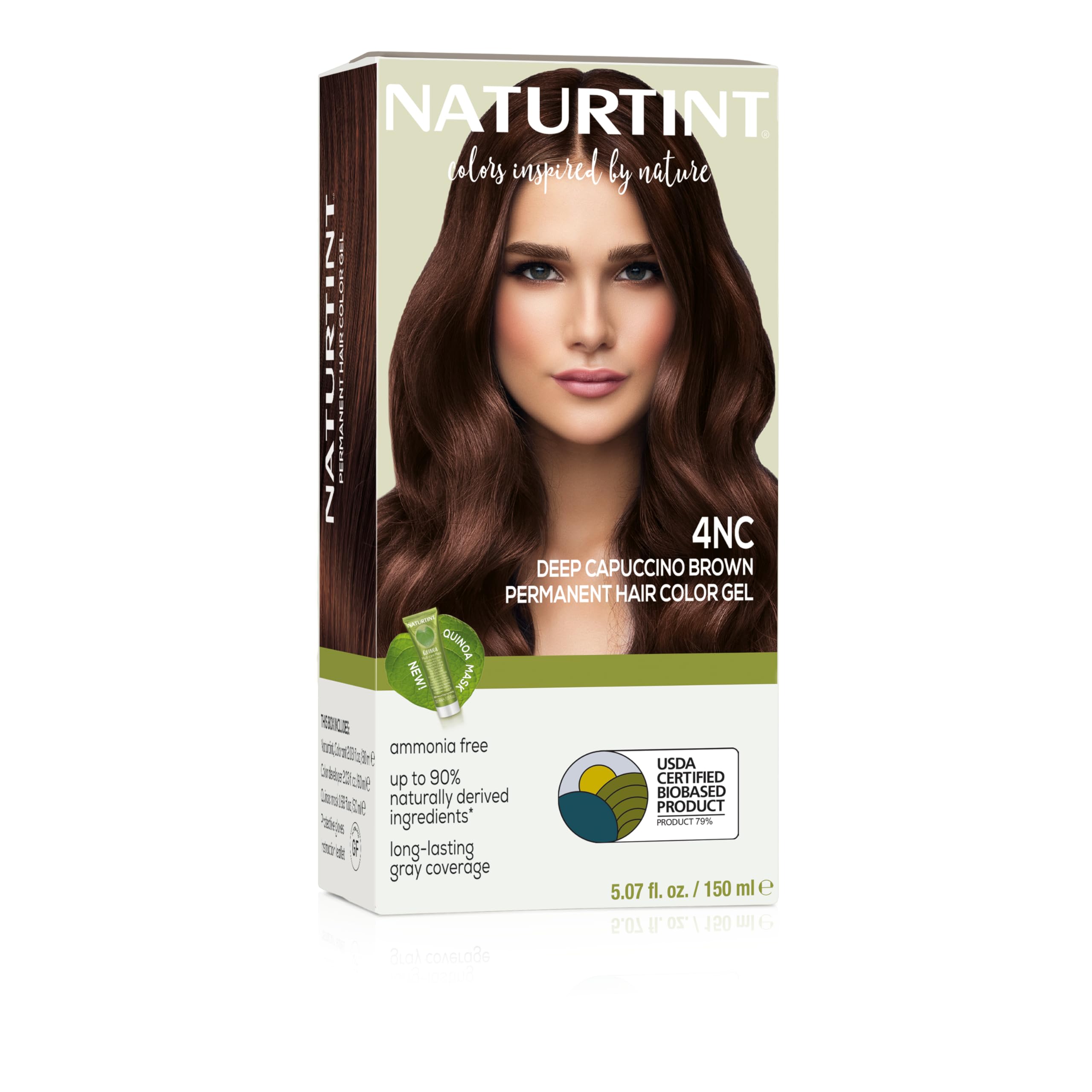 Naturtint 4nc cappuccino aplicación fácil para color permanente en casa