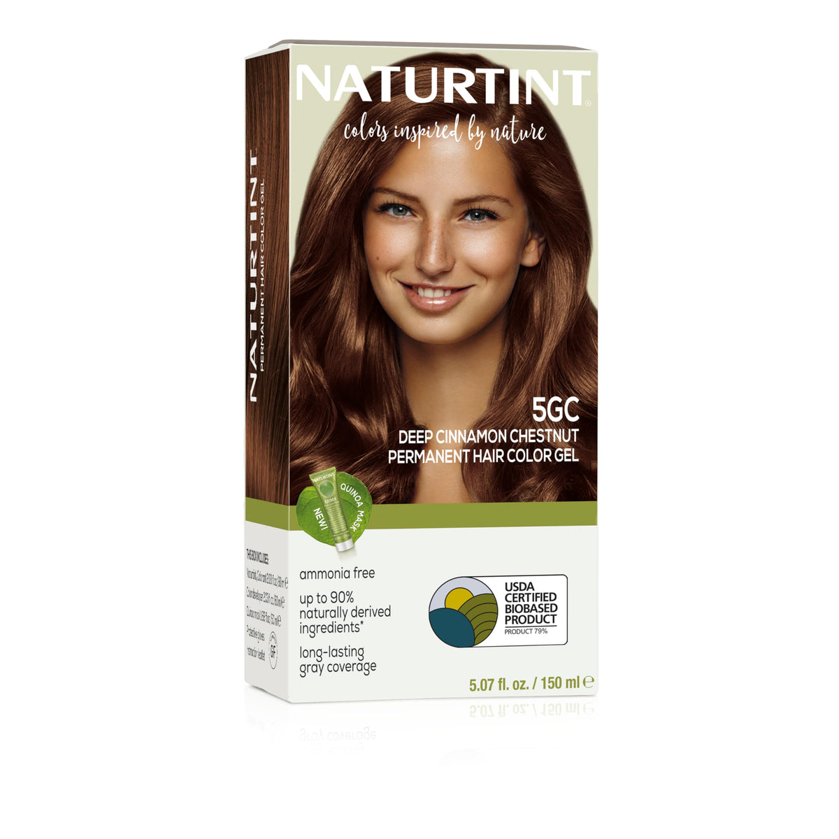 Naturtint 5GC Deep Cinnamon Chestnut, caja de tinte para color intenso y natural