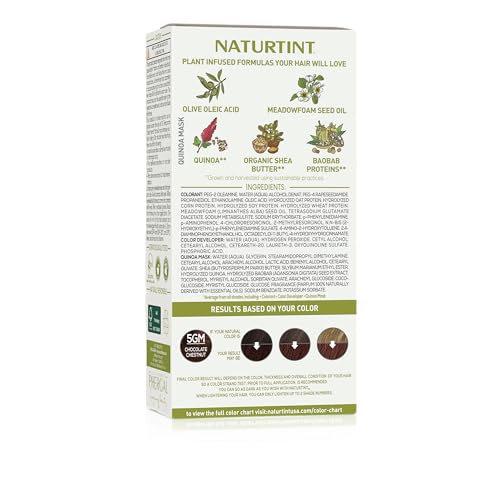 Naturtint 5GM Chocolate Chestnut aplicación fácil para una cobertura uniforme.