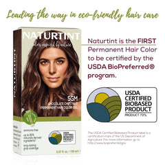 Naturtint 5GM Chocolate Chestnut cobertura de canas de hasta 100%.