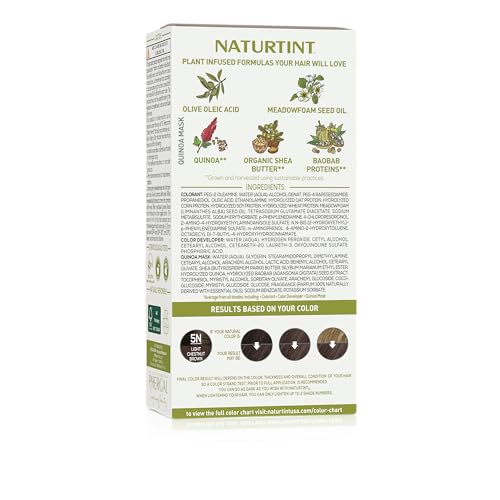 Naturtint 5N mezcla cremosa que facilita cobertura uniforme