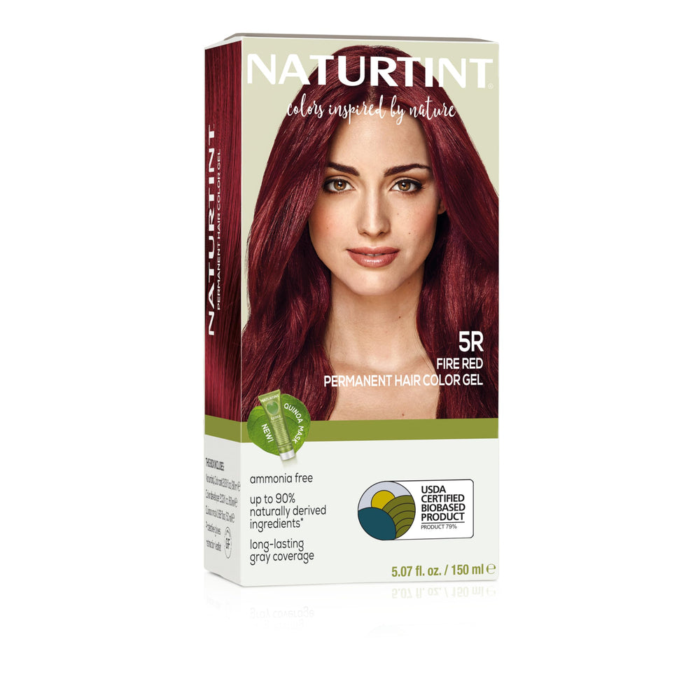 Naturtint 5R Rojo Fuego, bote, color duradero sin amoníaco.