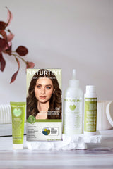 Naturtint 5W Radiant Medio Castaño: aplicación en mechón para color natural