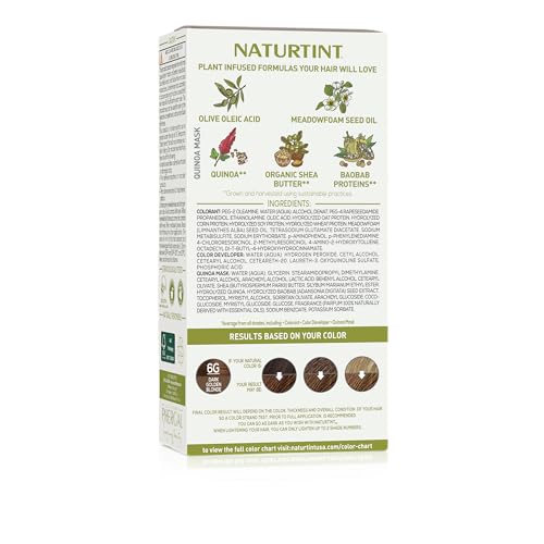 Naturtint 6G resultado natural con brillo suave en el cabello