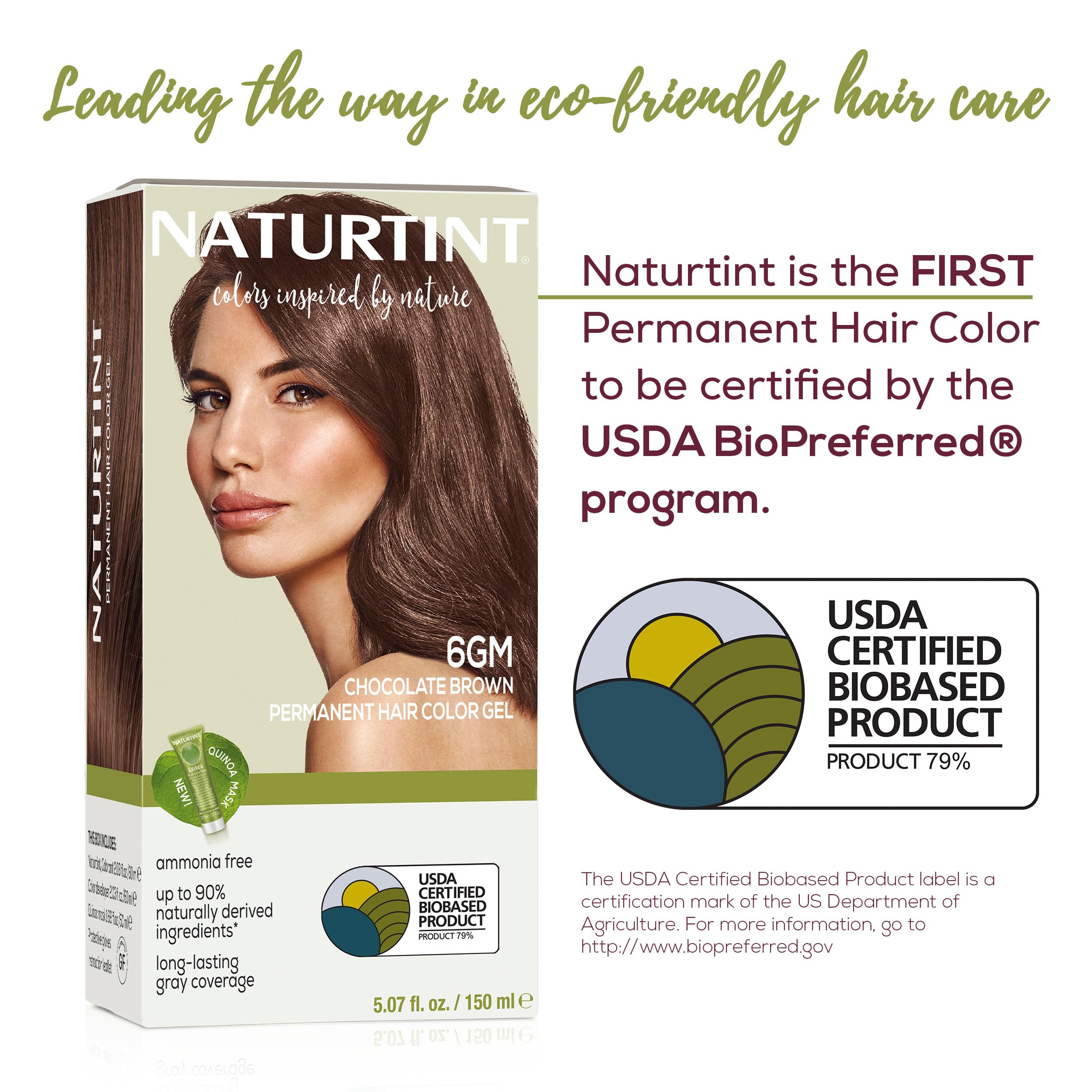 Naturtint 6GM Chocolate Brown sin amoniaco para una coloración suave