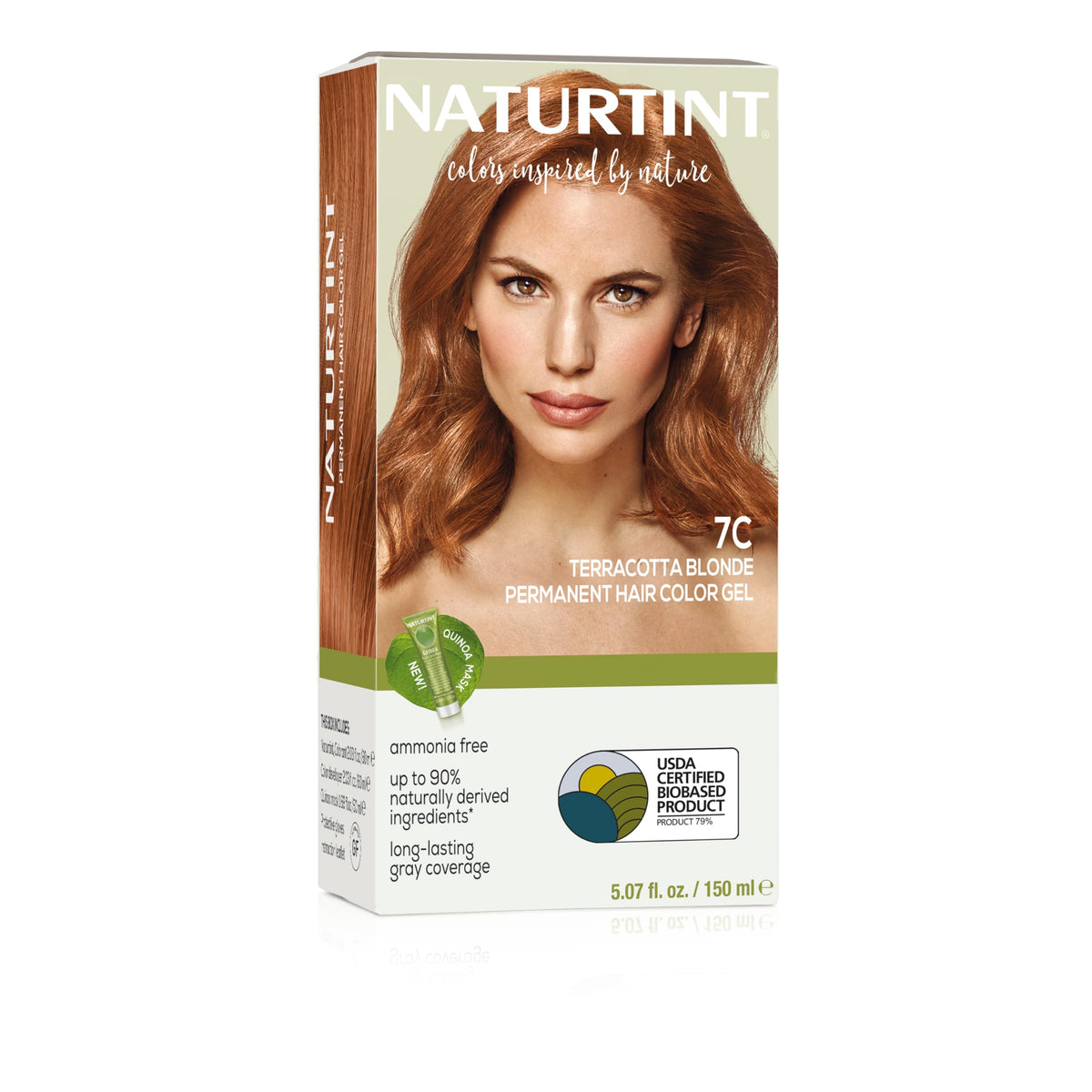 Naturtint 7C Terracotta Blonde, aplicación suave para color duradero en casa