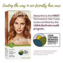 Naturtint 7C Terracotta Blonde cobertura de canas uniforme y natural