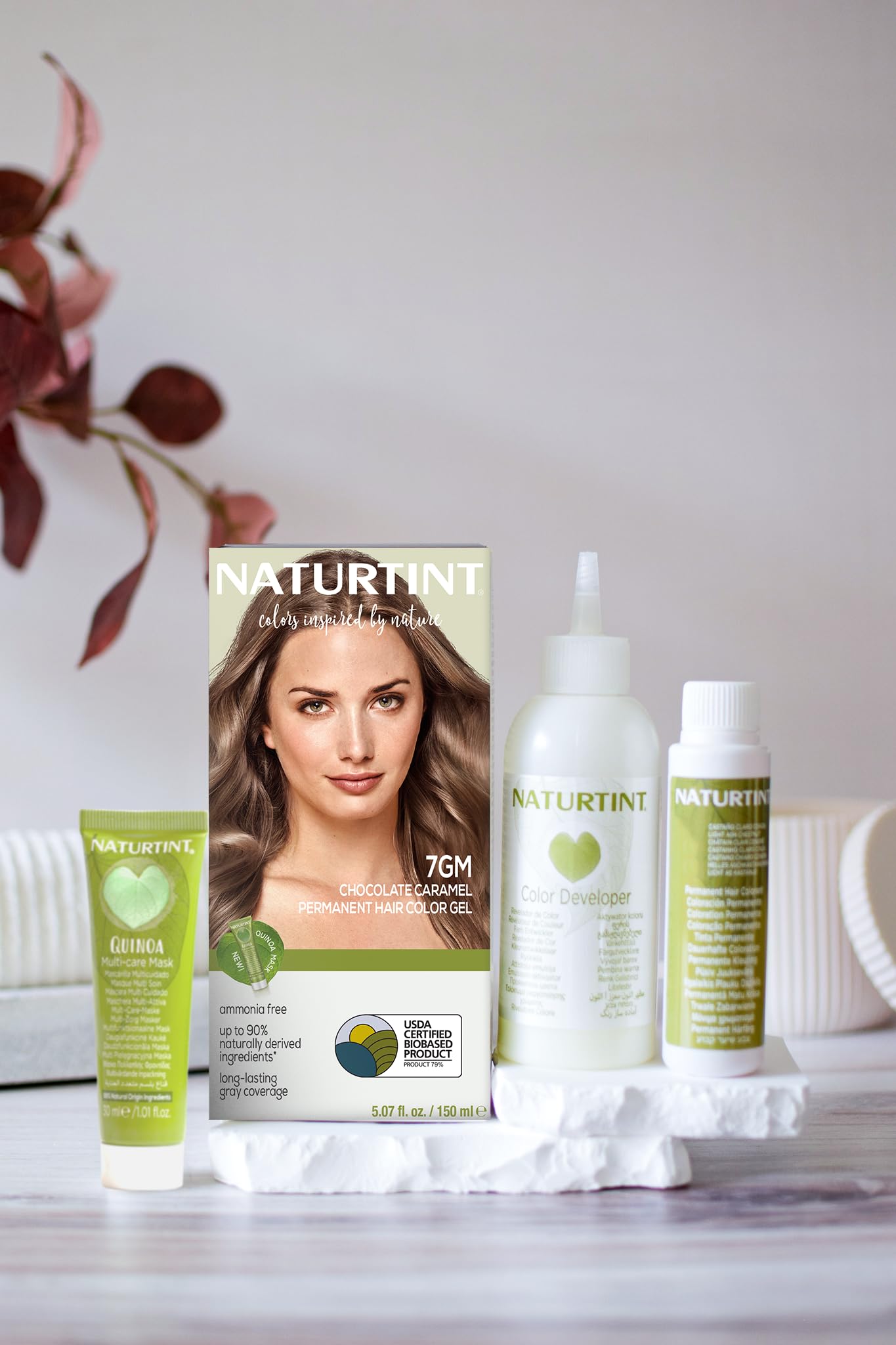Naturtint 7GM Chocolate Caramel color aplicación: aplicador cómodo para casa