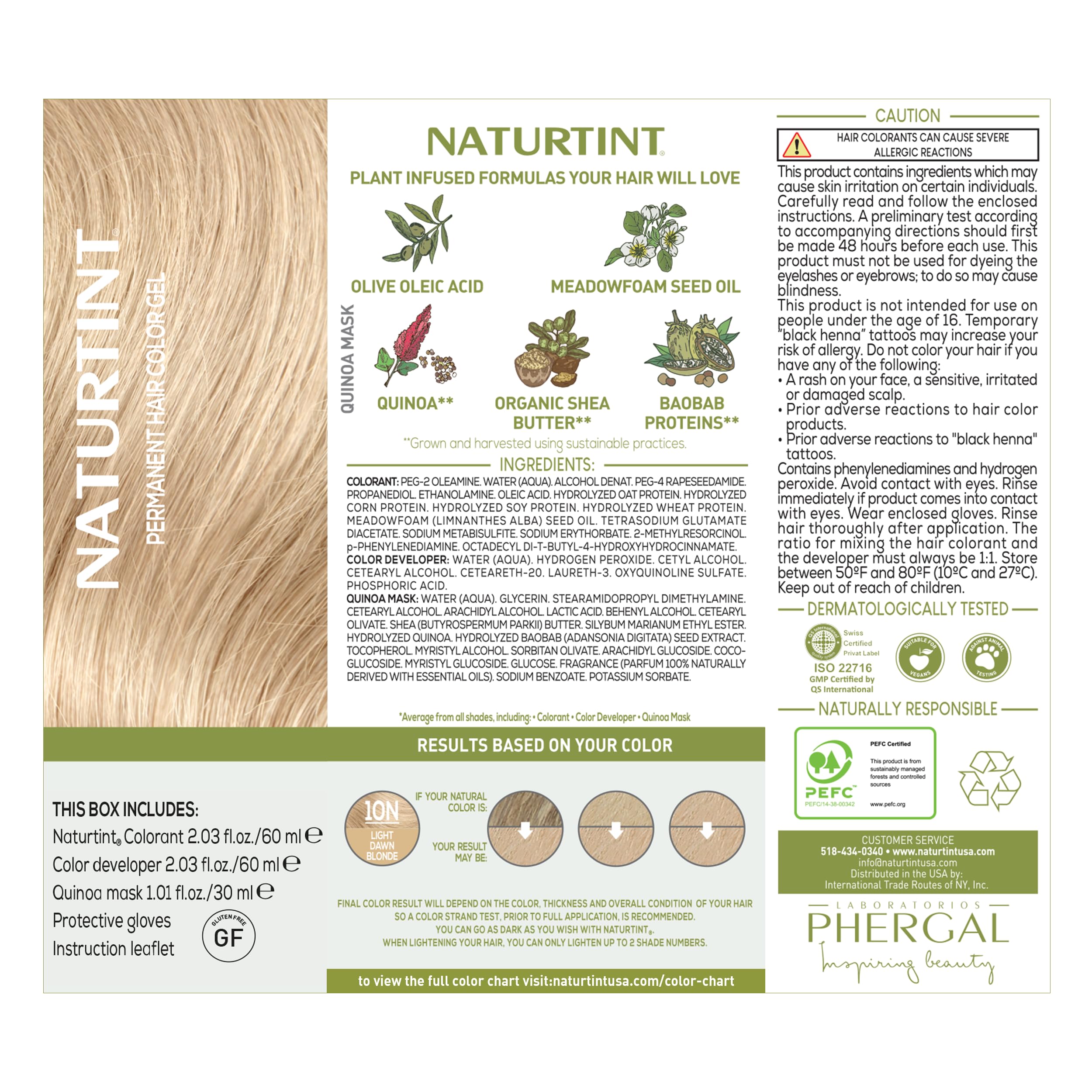 Naturtint aplicación fácil y limpia para uso en casa.