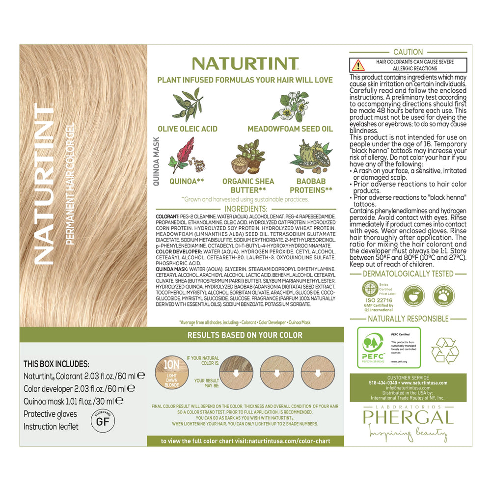 Naturtint aplicación fácil y limpia para uso en casa.