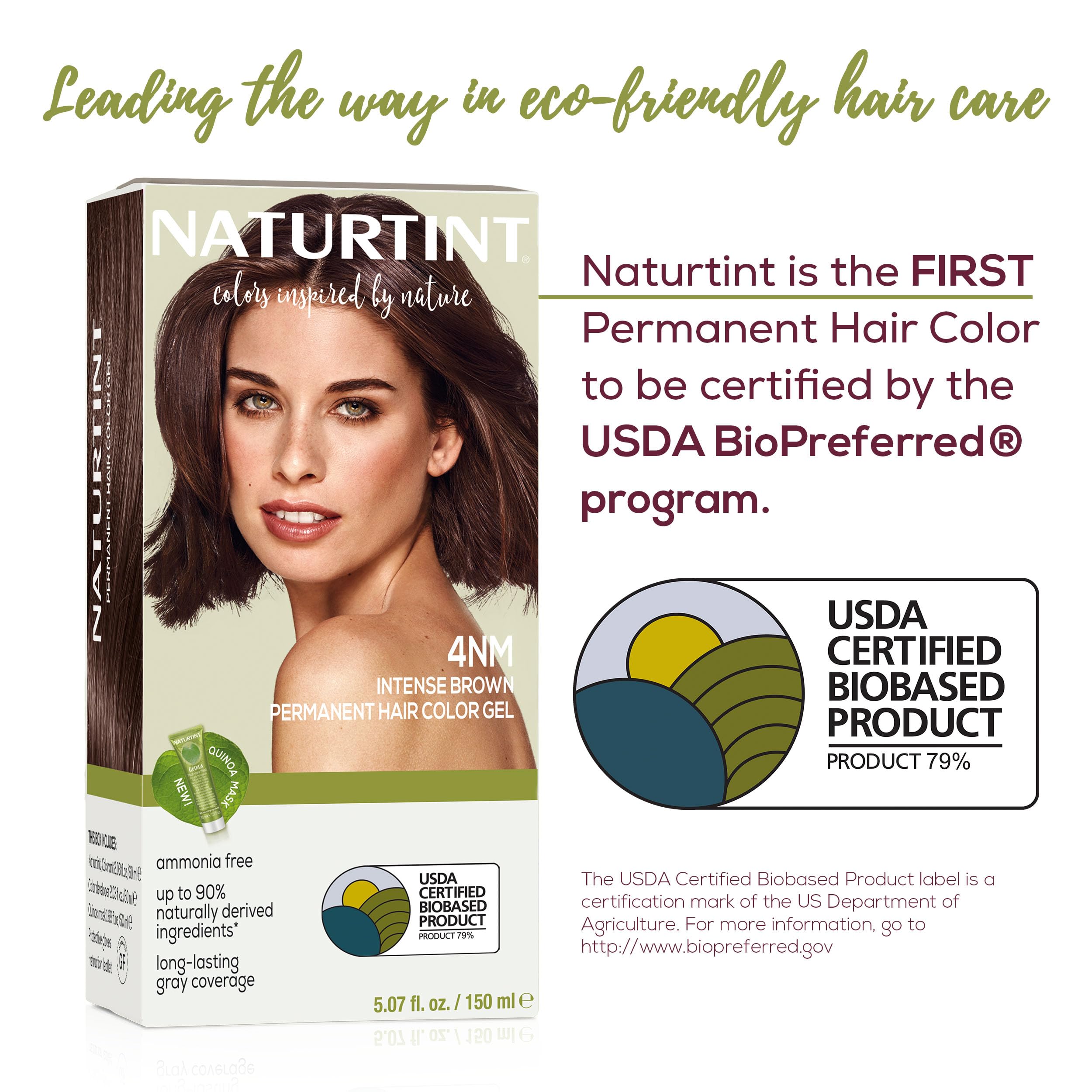 Naturtint Certificado USDA BioPreferred - Ingredientes responsables para cuidado sostenible