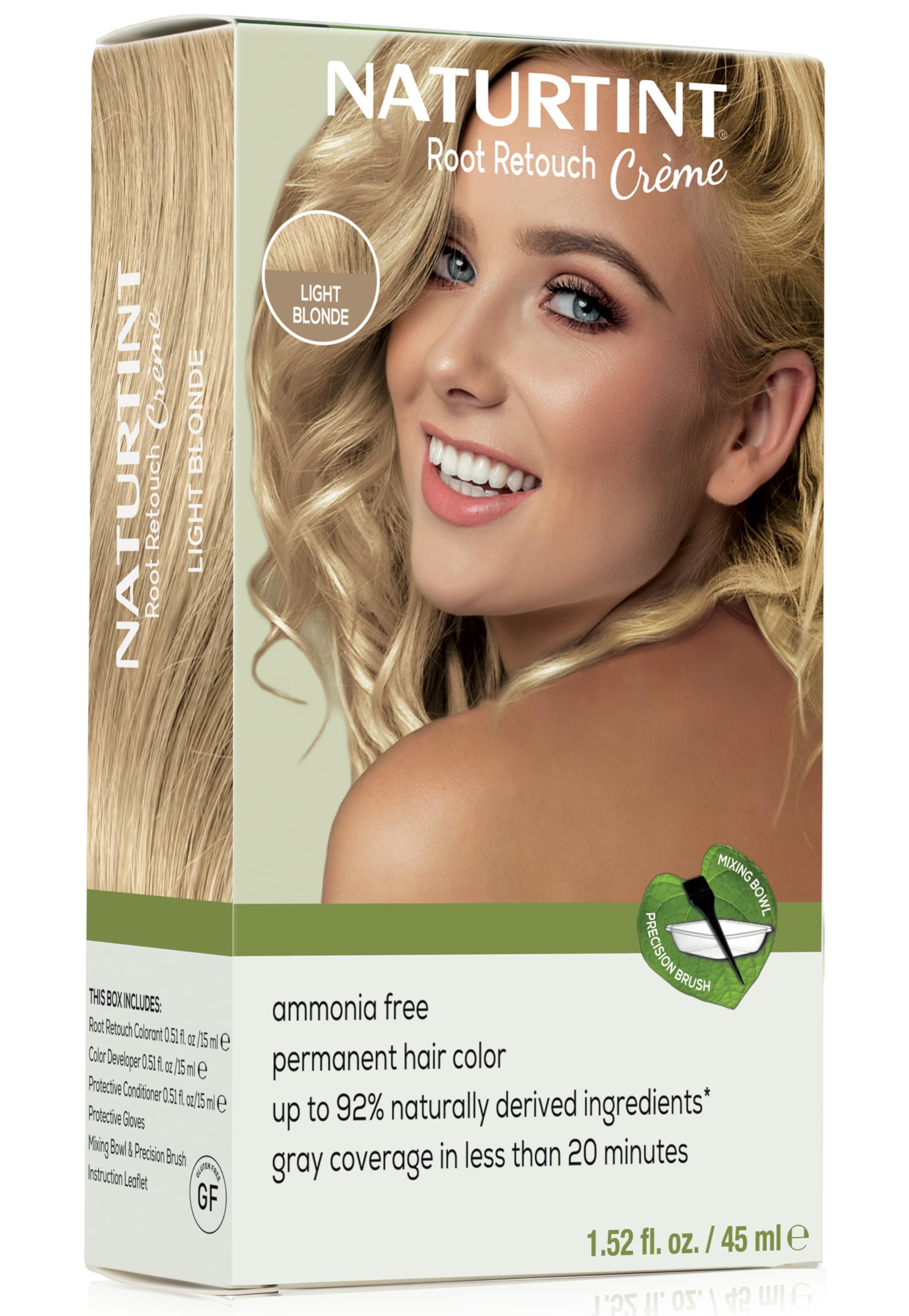 Naturtint crema retoca raíces rubio claro para cobertura natural