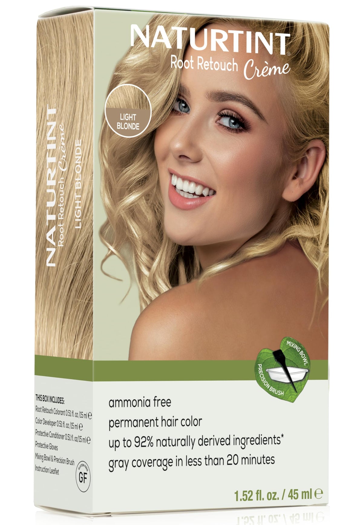 Naturtint crema retoca raíces rubio claro para cobertura natural