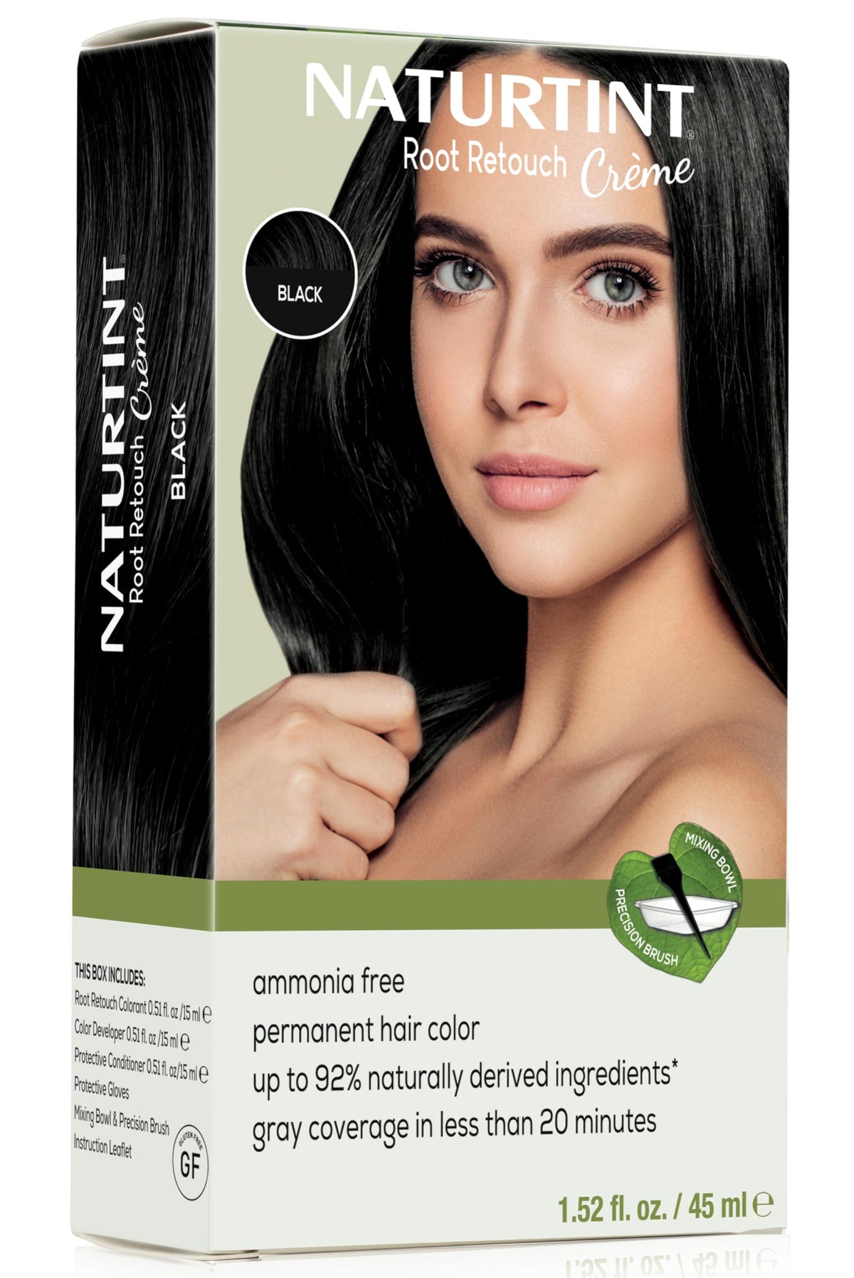 Naturtint crema para raíces negras para retoques rápidos y naturales.