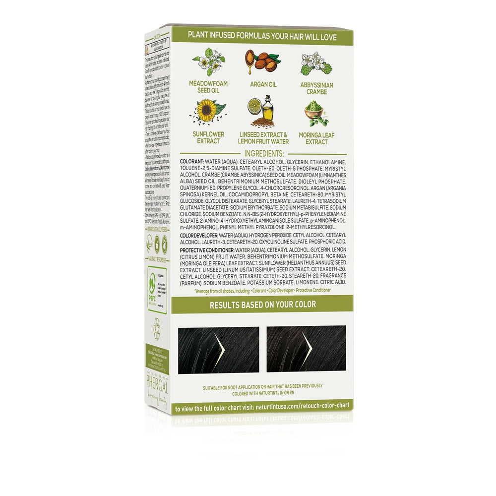 Naturtint cubre canas y mejora la apariencia de las raíces.