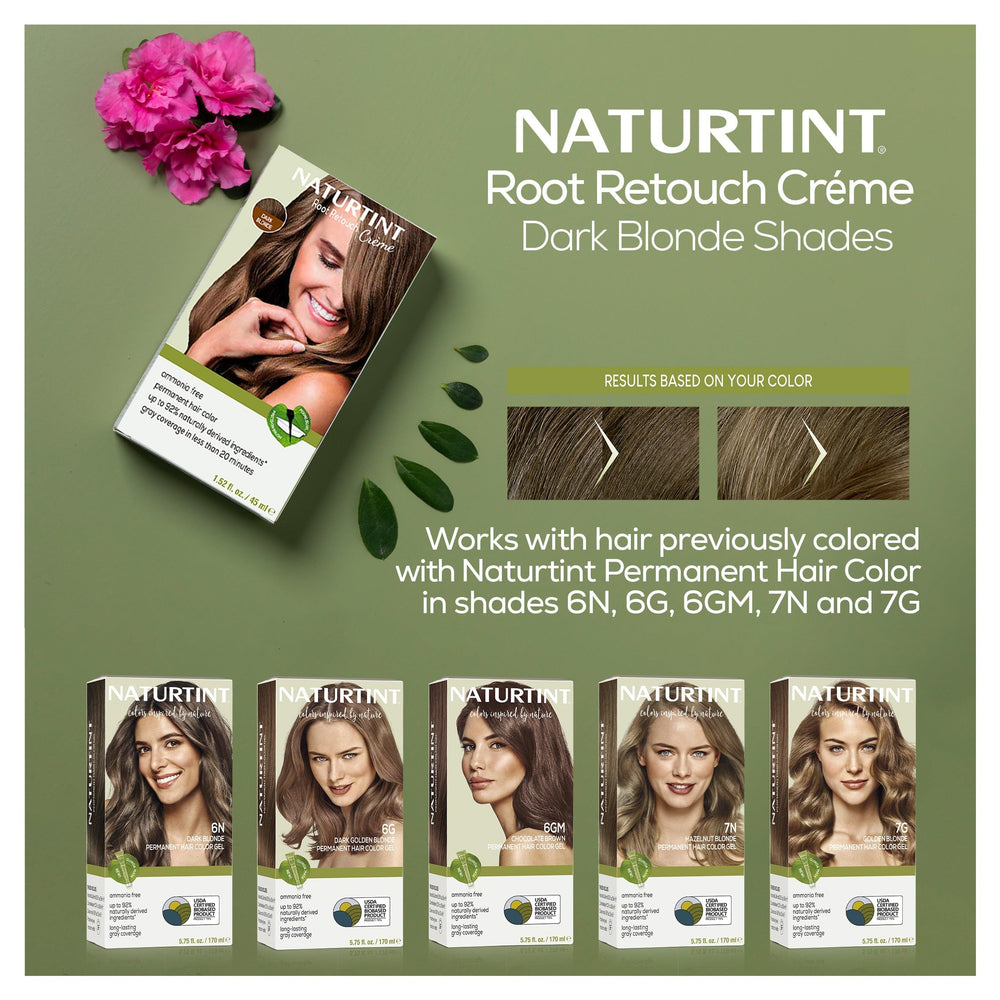 Naturtint Dark Blonde color covers gray in under 20 minutes.
