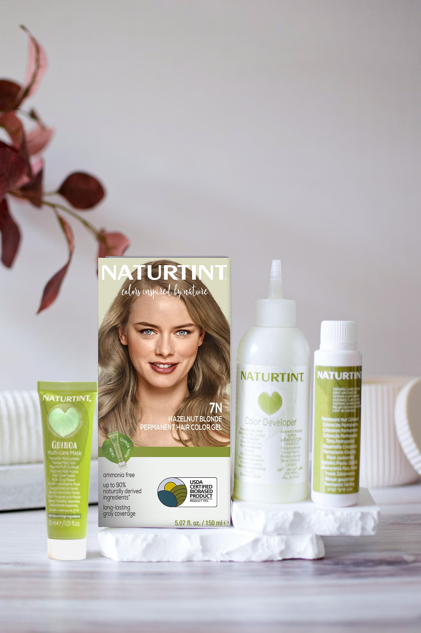 Naturtint ingredientes basados en plantas: fórmula suave para el cabello