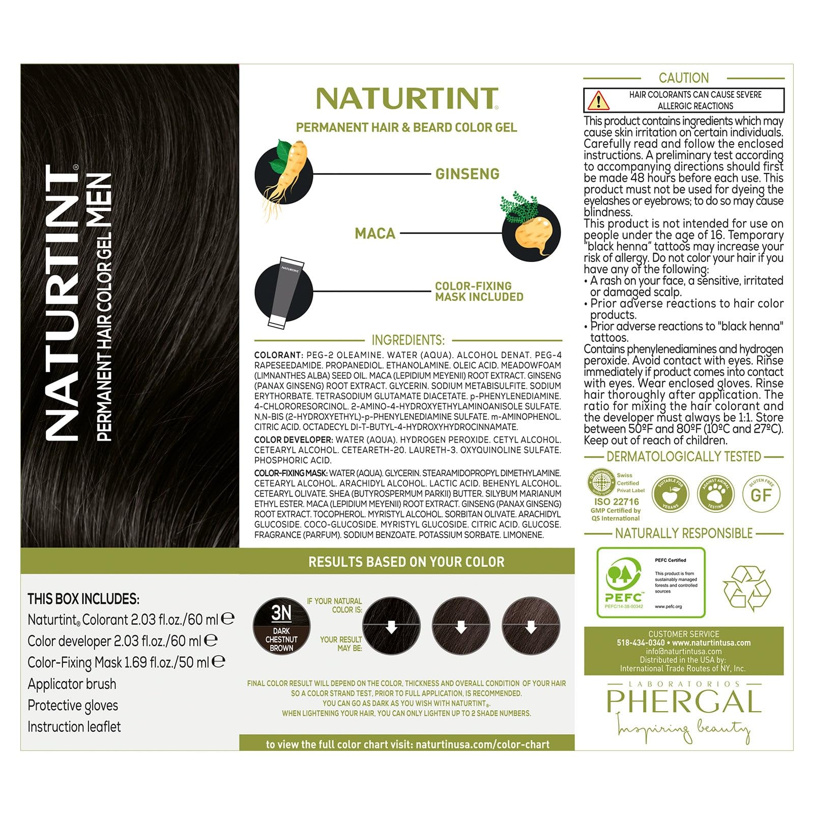 Ingredientes naturales con Maca, Ginseng y Meadowfoam para el cabello