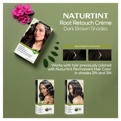 Naturtint: kit de aplicación con cepillo para retoques precisos.