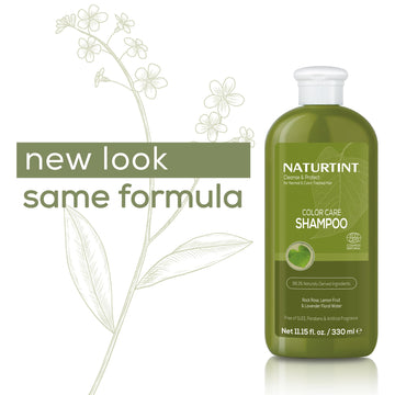Naturtint shampoo brillo saludable, realza color y vitalidad del cabello.