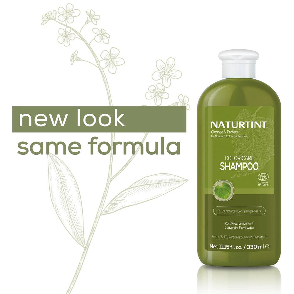 Naturtint shampoo brillo saludable, realza color y vitalidad del cabello.