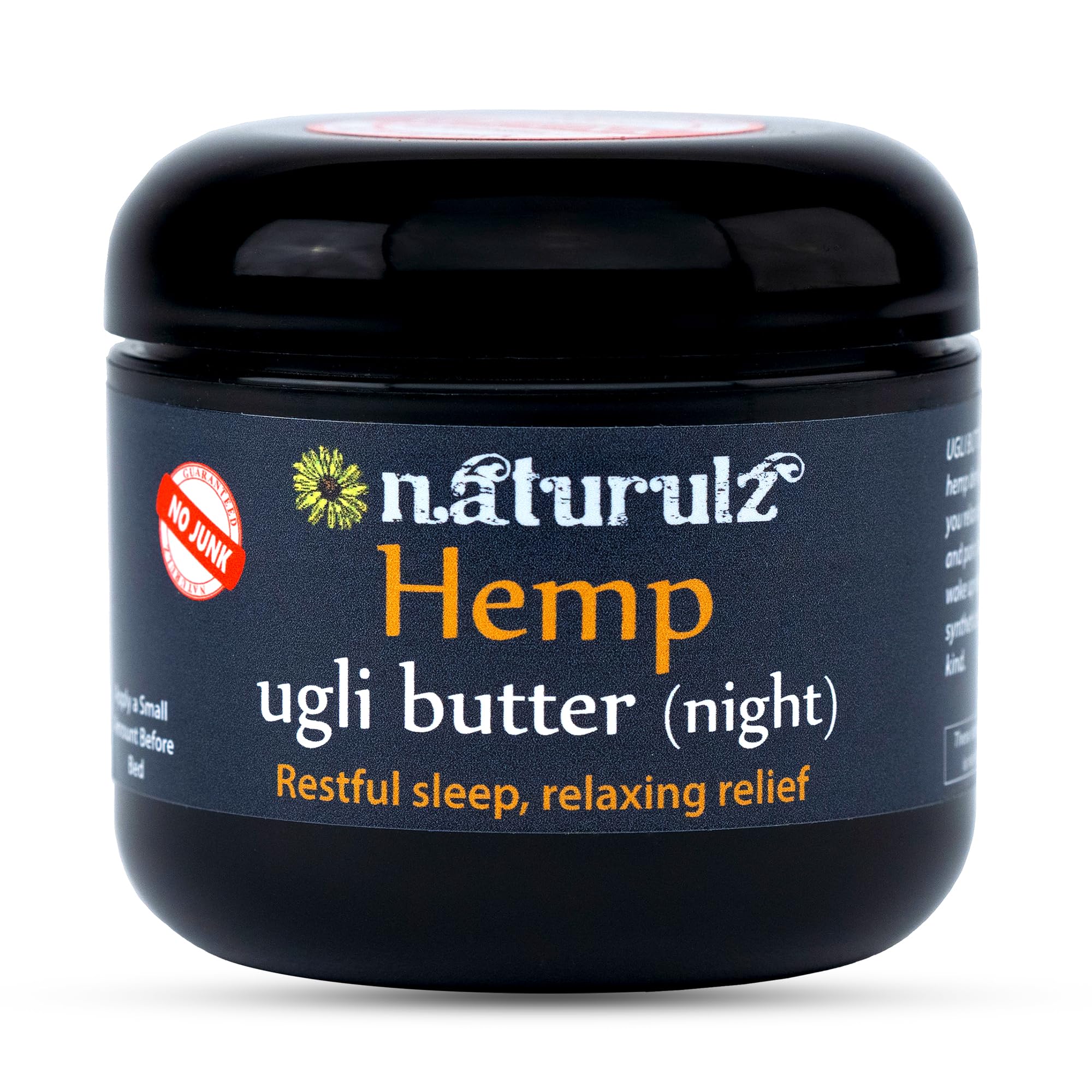 Naturulz Ugli Butter Crème Nuit Pot, texture riche et hydratante.