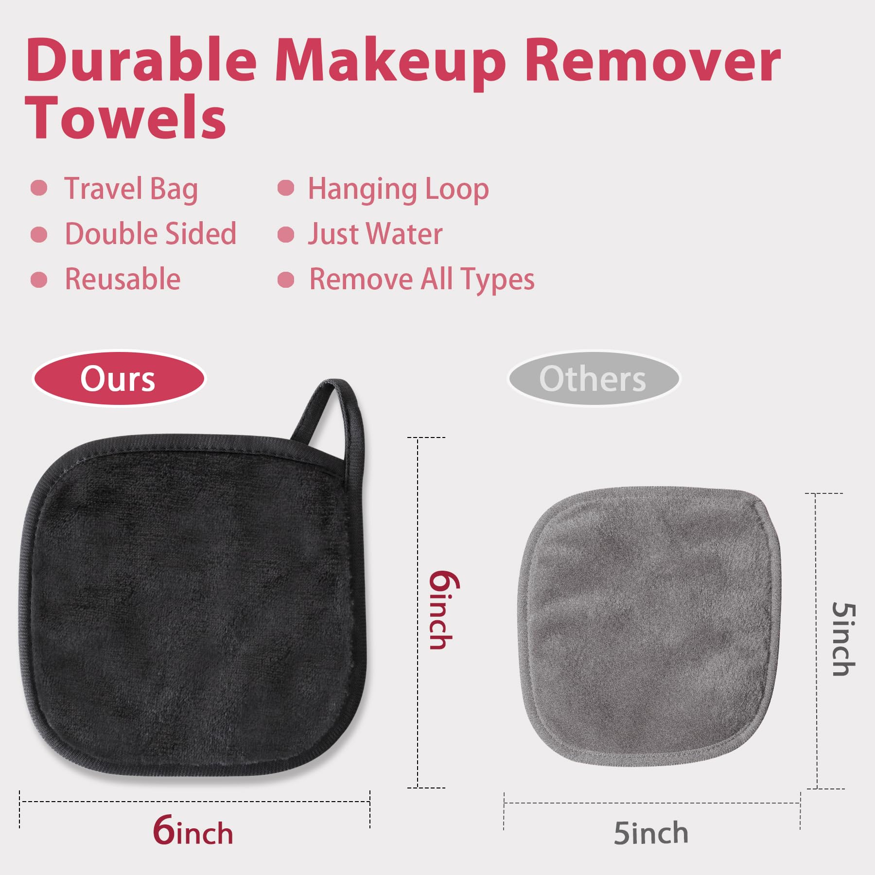Microfibra Natwag con alta absorción para eliminar maquillaje rápidamente.