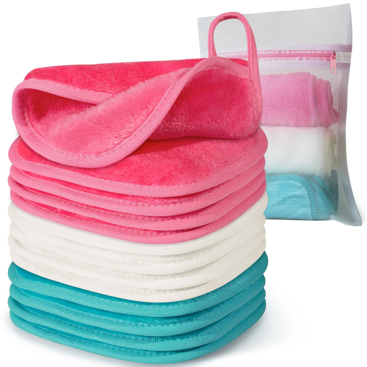 Telas desmaquillantes Natwag de microfibra para limpieza facial suave y efectiva.