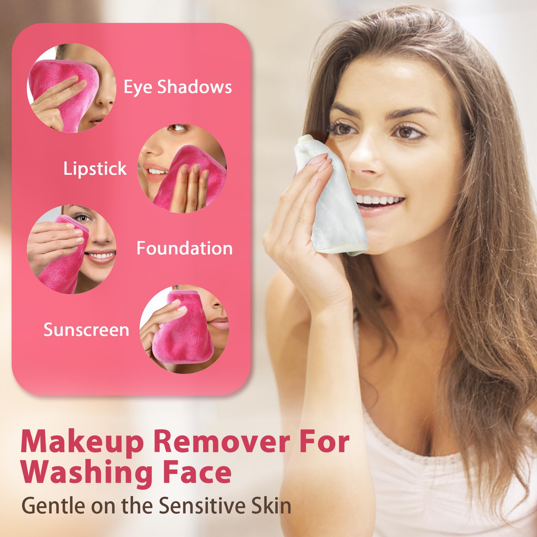 Telas de limpieza Natwag para eliminar maquillaje sin irritar piel sensible.