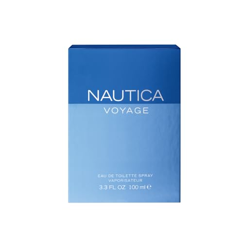Nautica Voyage, rociado visible, aplicación suave y duración prolongada.