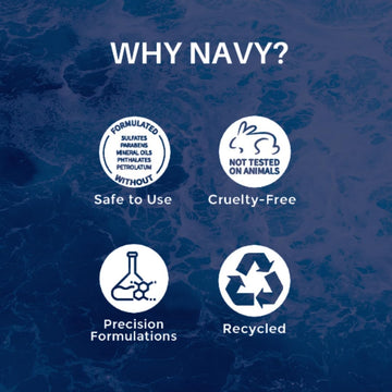 Navy Hair Care Dry Texture Spray ideal para uso diario y peinados rápidos.
