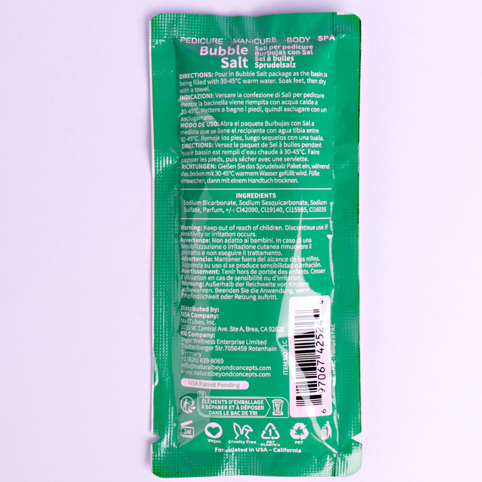 nbc BeautiLab Caja del set pedicure, práctica para llevar y regalar.