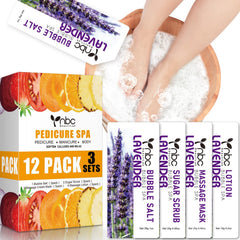 nbc BeautiLab kit-pie-spa burbujas de sal para pies suaves y nutridos.