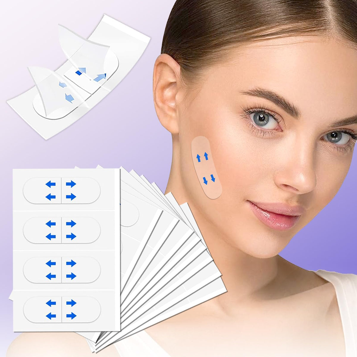 NBF cinta levantamiento facial invisible, realce inmediato para piel más firme.