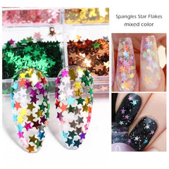 NBNTGH brillos uñas 3D multicolor: ideales para uñas