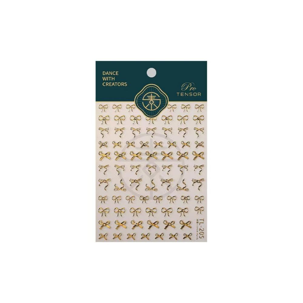 NBNTGH stickers para uñas en dorado para inspiración de diseño.