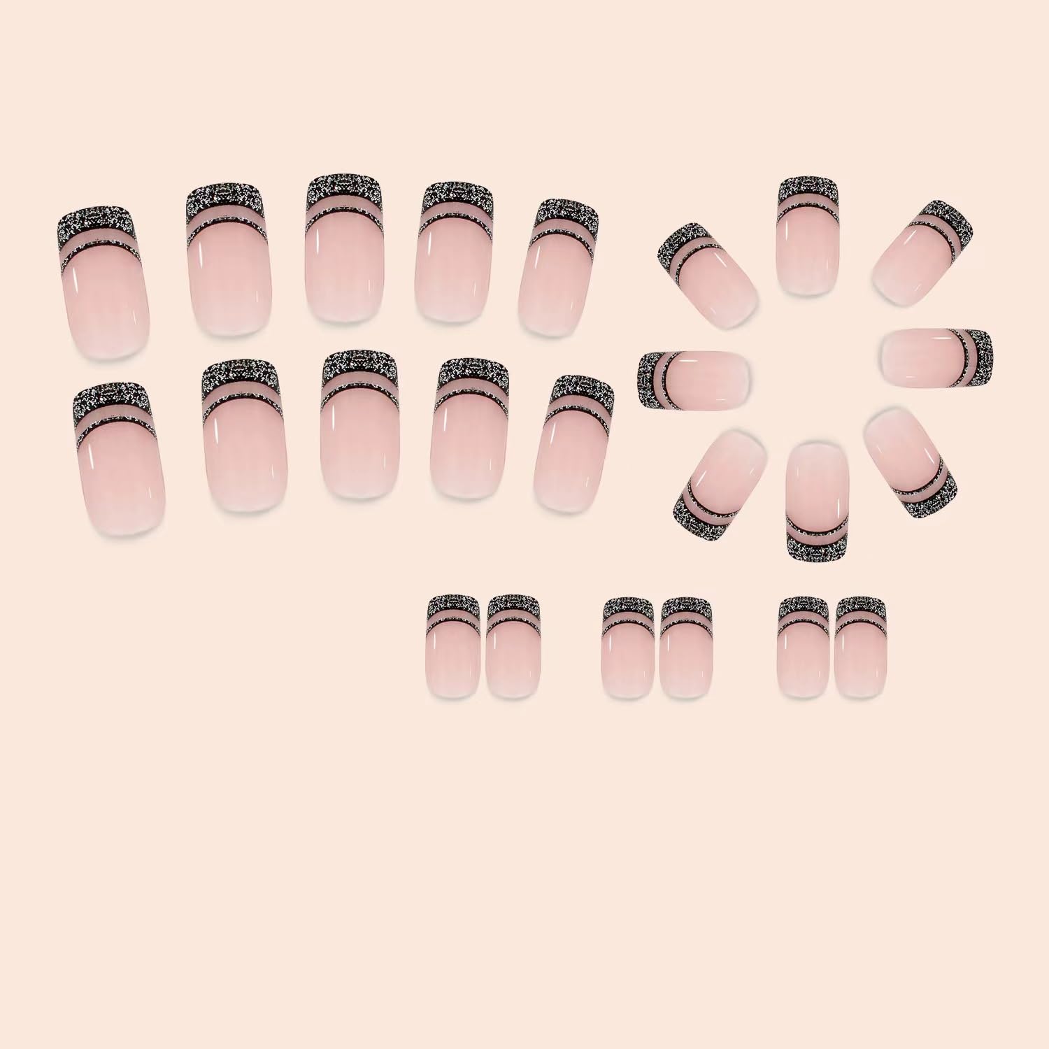 NBNTGH uñas acabado nude brillo, estilo natural y cómodo