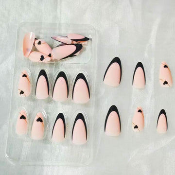 NBNTGH frances negro brillo elegante para manicure rápida