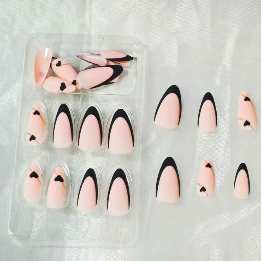 NBNTGH frances negro brillo elegante para manicure rápida