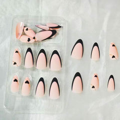 NBNTGH frances negro brillo elegante para manicure rápida