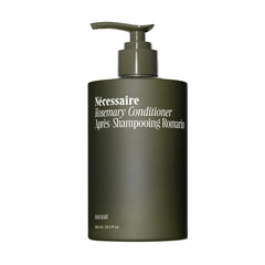 Nécessaire Conditionneur Romarin : bouteille pompe, démêlage facilité et cheveux renforcés.