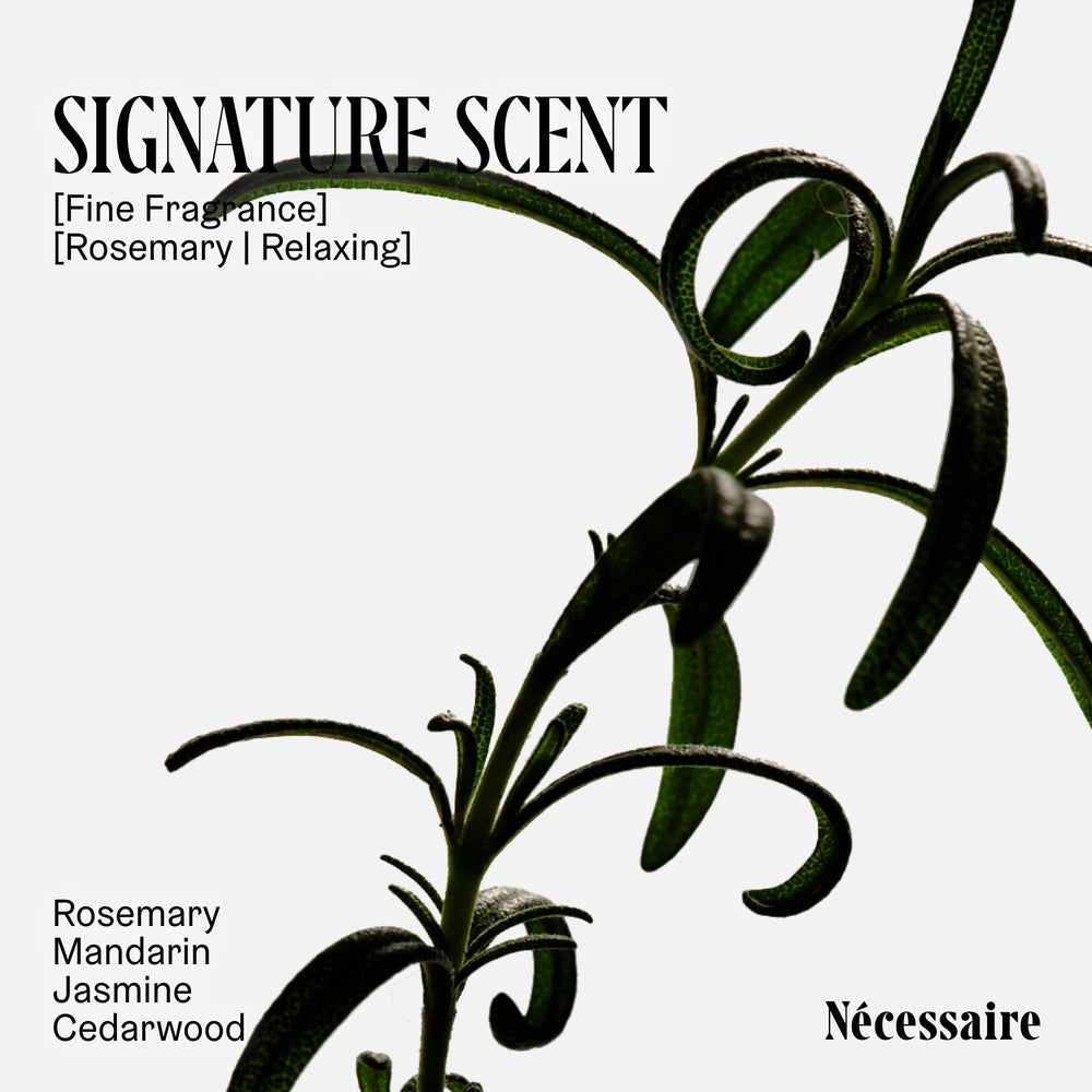 Parfum discret du romarin et mandarine, ambiance spa à chaque usage.