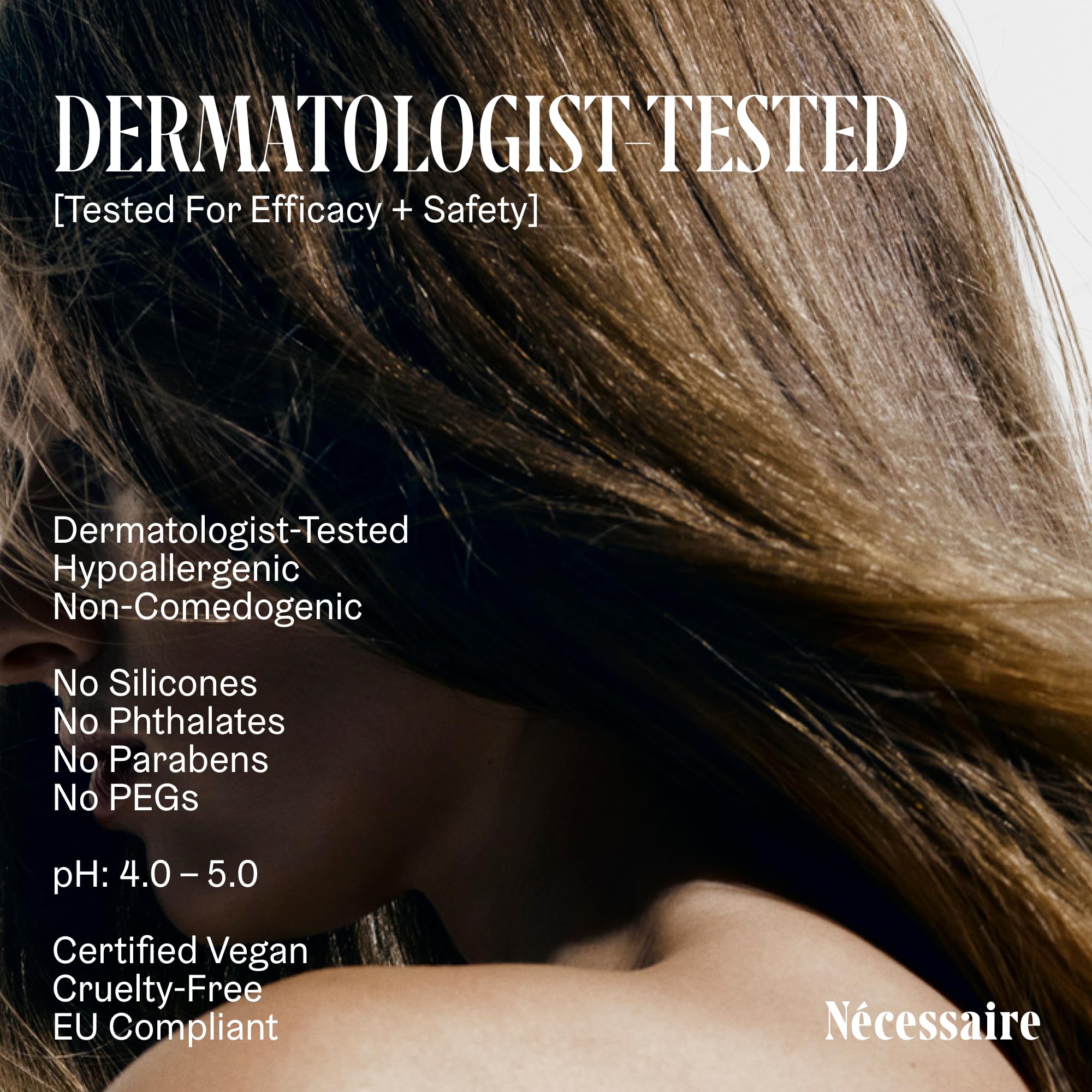 Test dermatologique et hypoallergénique, convient à tous les types.