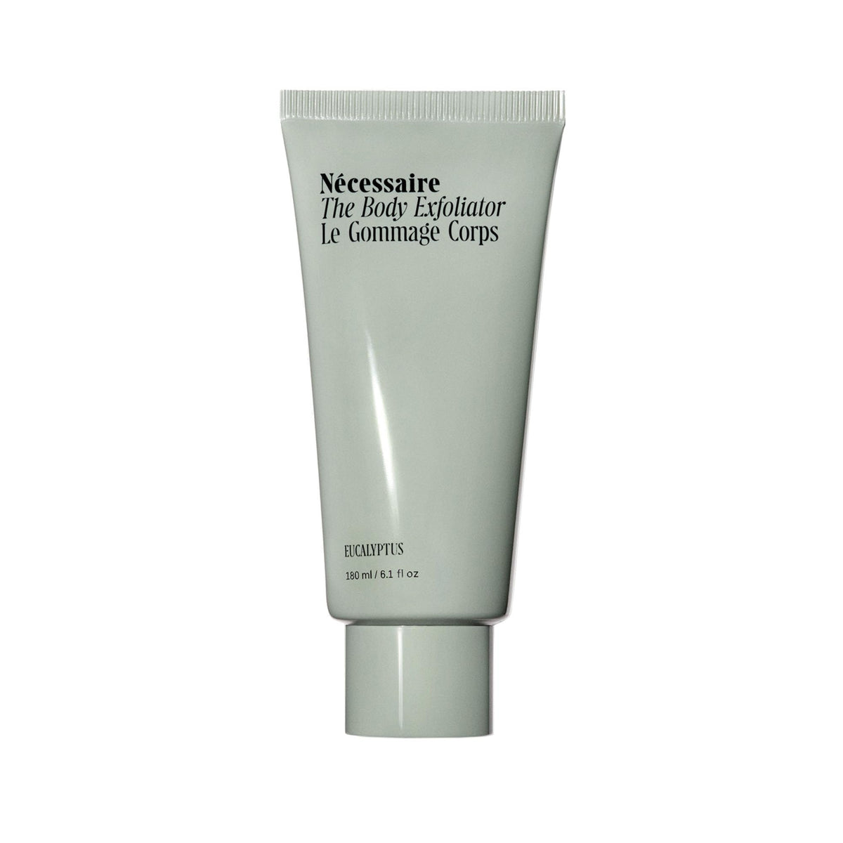 Nécessaire exfoliante cuerpo eucalipto, botella, exfoliación suave para piel más suave