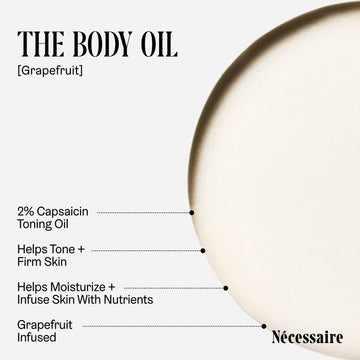 Nécessaire huile-corps testé dermatologiquement, hypoallergénique
